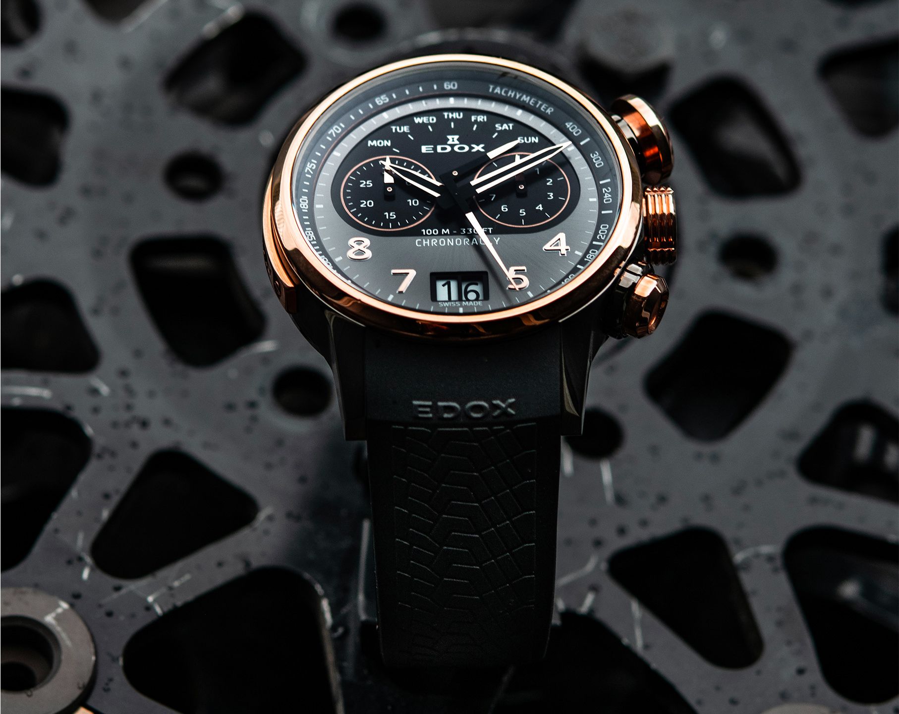 Edox Chronorally Quartz Watch | 38003 TINGR GNR