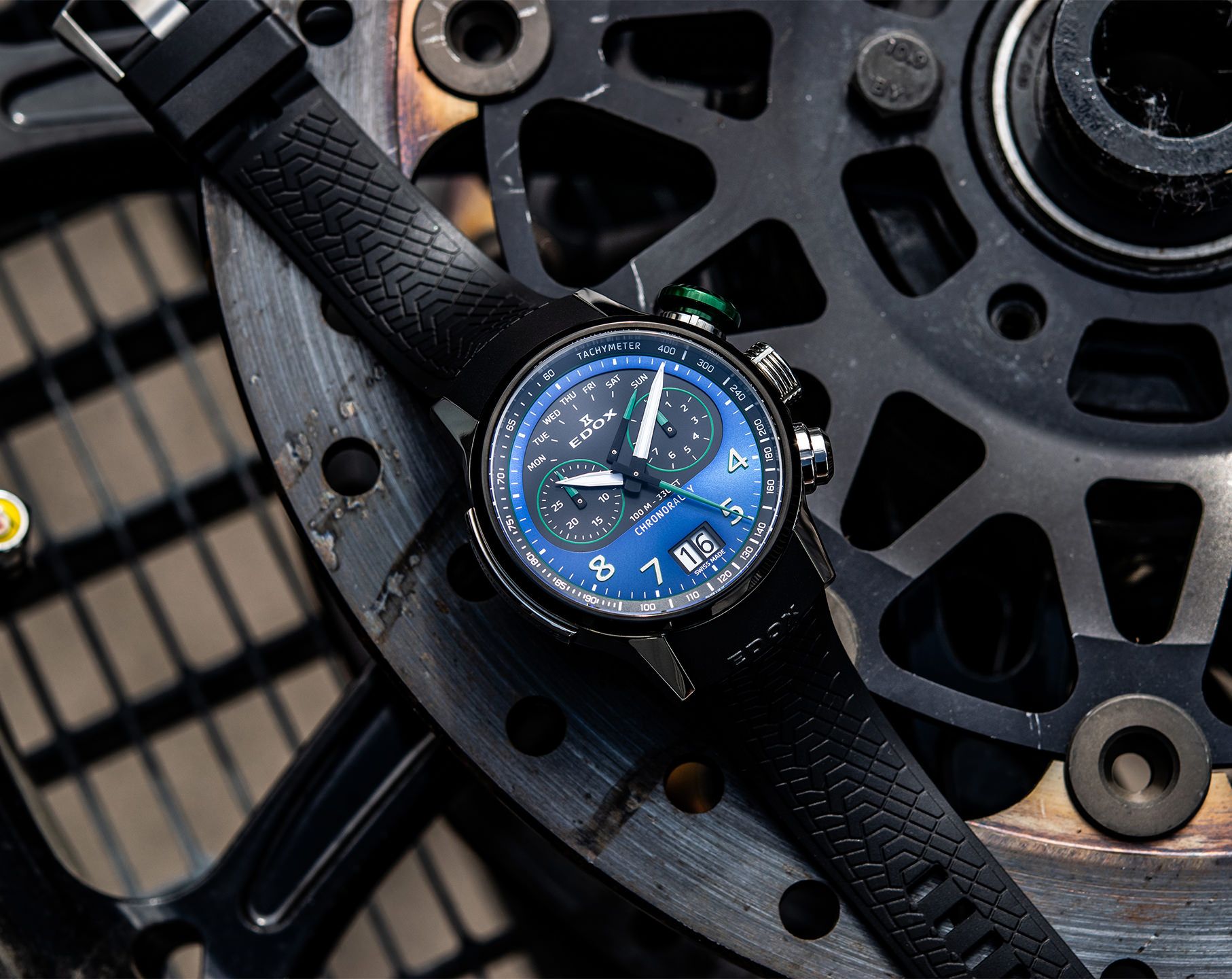 Edox Chronorally Quartz Watch | 38003 TINV BUNV
