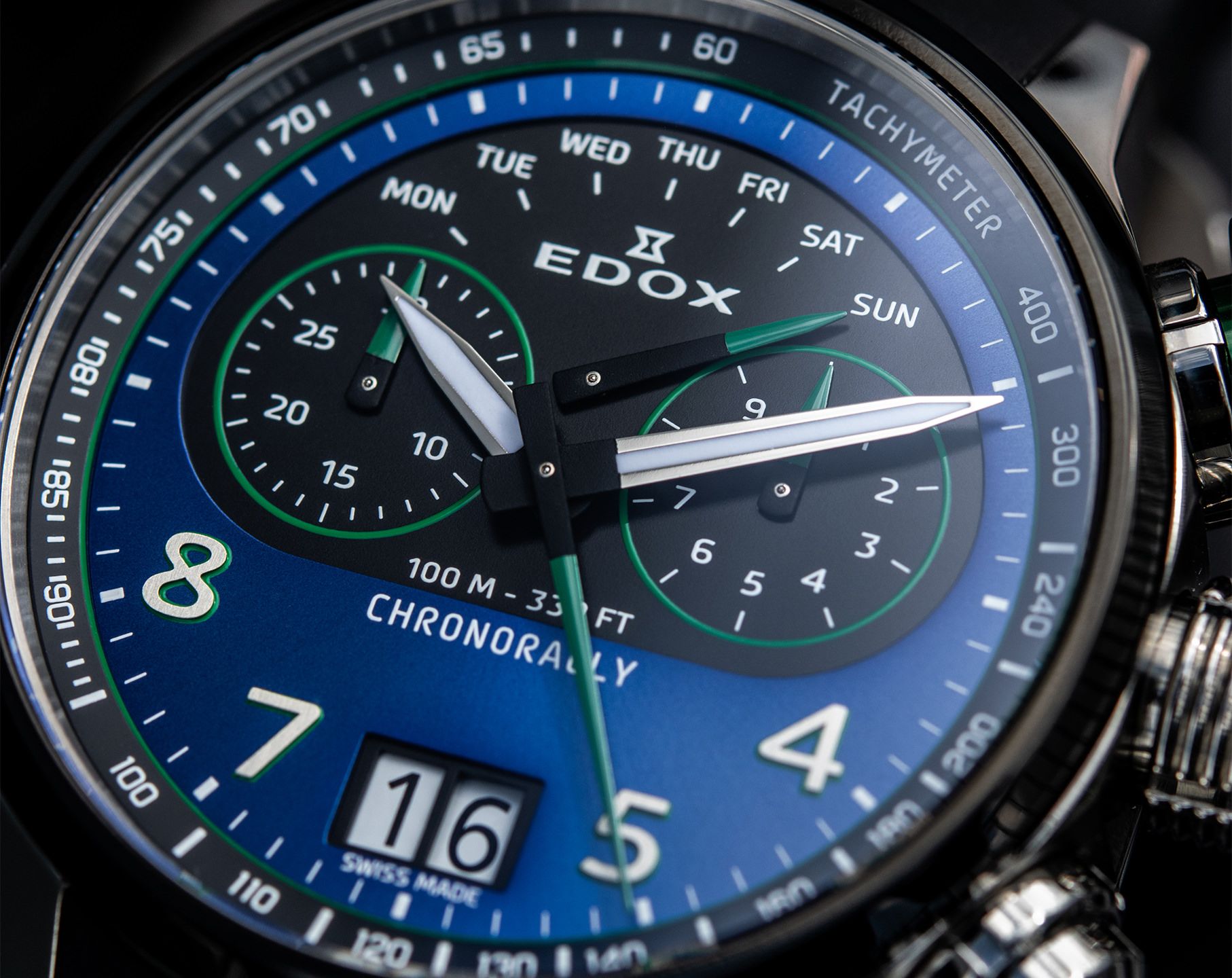 Edox Chronorally Quartz Watch | 38003 TINV BUNV