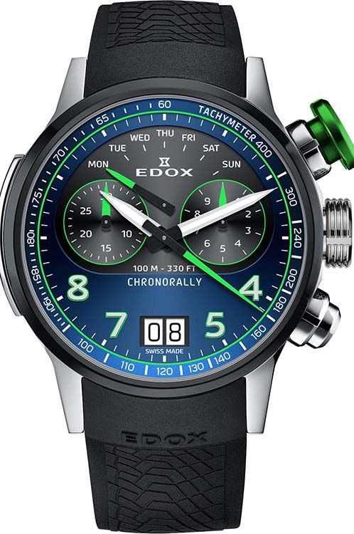 Edox Chronorally Quartz Watch | 38003 TINV BUNV