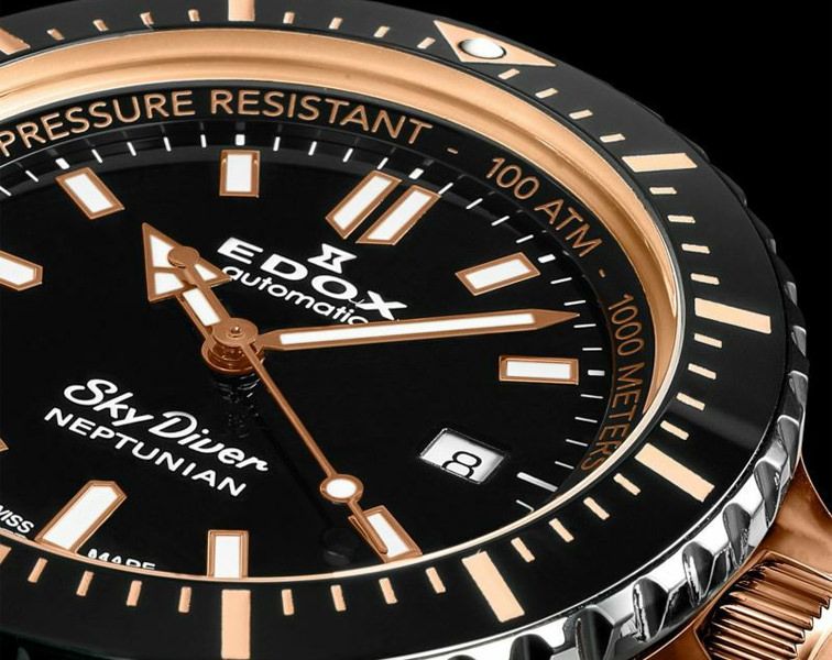 Edox Neptunian Automatic Watch | 80120 37RNNCA NIR