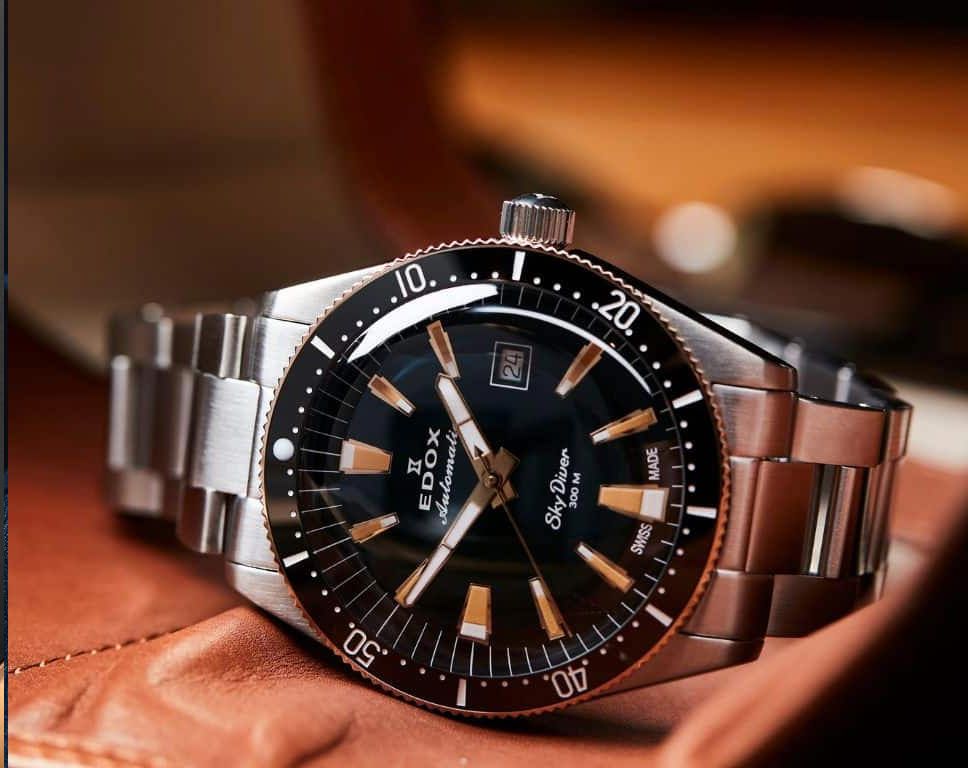 Edox SkyDiver Automatic Watch | 80126 357RNM NIRB