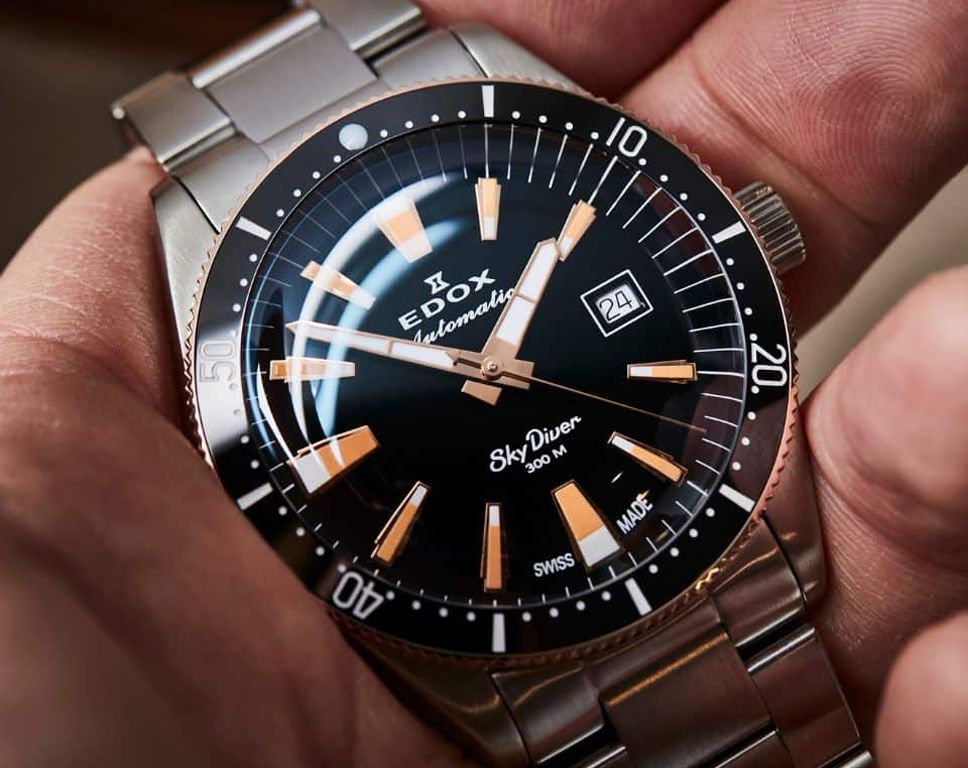Edox SkyDiver Automatic Watch | 80126 357RNM NIRB